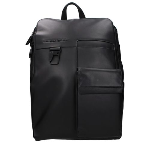 Leather Men's Backpack - Piquadro - Modalova