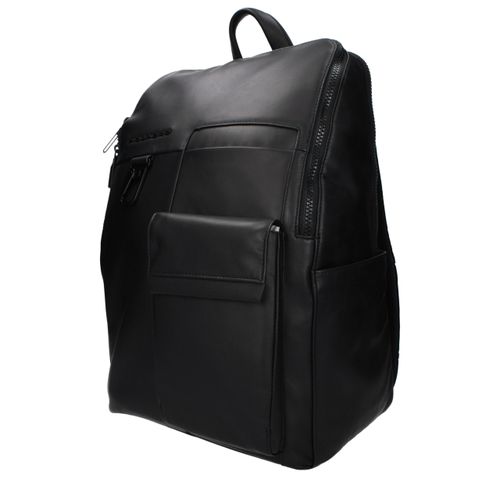 Leather Men's Backpack - Piquadro - Modalova