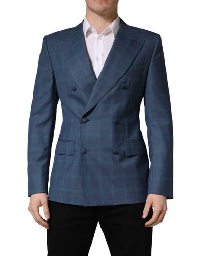 Checked Double Breasted Men Suit Men's Jacket - Dolce & Gabbana - Modalova