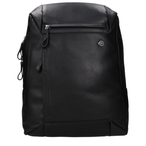 Leather Men's Backpack - Piquadro - Modalova