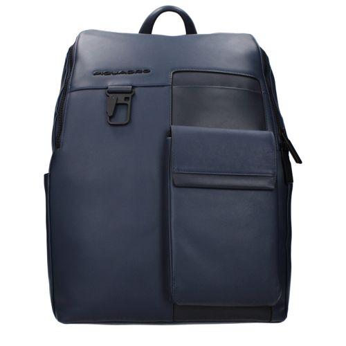 Leather Men's Backpack - Piquadro - Modalova