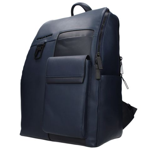 Leather Men's Backpack - Piquadro - Modalova