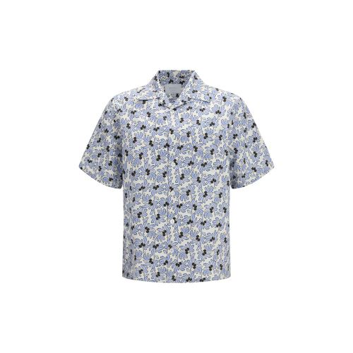 Cotton Pattern Men's Shirt - Prada - Modalova
