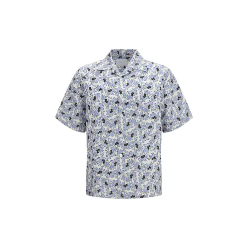 Cotton Pattern Men's Shirt - Prada - Modalova