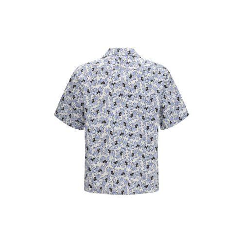 Cotton Pattern Men's Shirt - Prada - Modalova