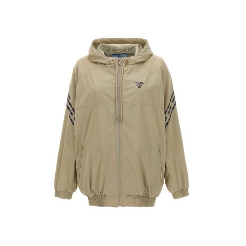 Cotton Shell Women's Jacket - Prada - Modalova