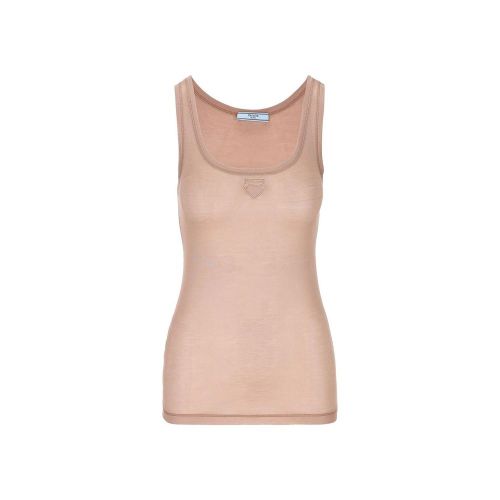Silk Tank Women's Tops - Prada - Modalova