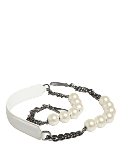 Leather Silver Chain Bag Accessory Shoulder Women's Strap - Dolce & Gabbana - Modalova