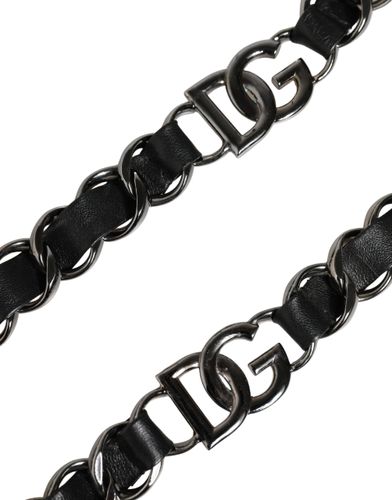 Leather Silver Chain Bag Accessory Shoulder Women's Strap - Dolce & Gabbana - Modalova