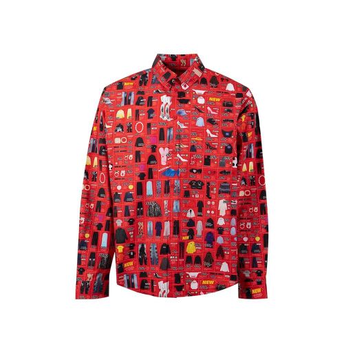 Cotton Pattern Men's Shirt - Balenciaga - Modalova