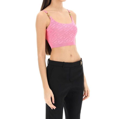 Elastane Tank Women's Tops - Versace - Modalova