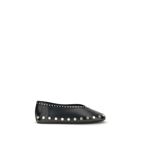 Polyurethane Ballet Women's Flats - Ganni - Modalova