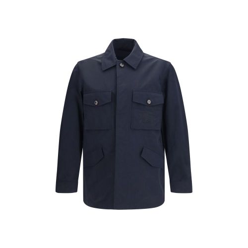 Burberry Blue Polyamide Men's Coat - Burberry - Modalova