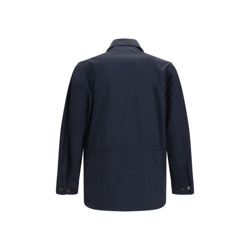 Burberry Blue Polyamide Men's Coat - Burberry - Modalova