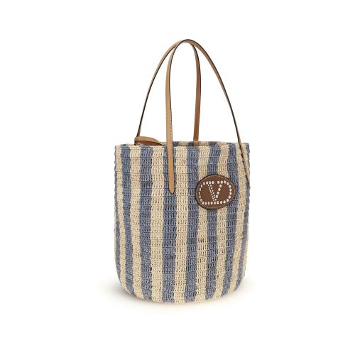 Raffia Backet Women's Bag - Valentino Garavani - Modalova