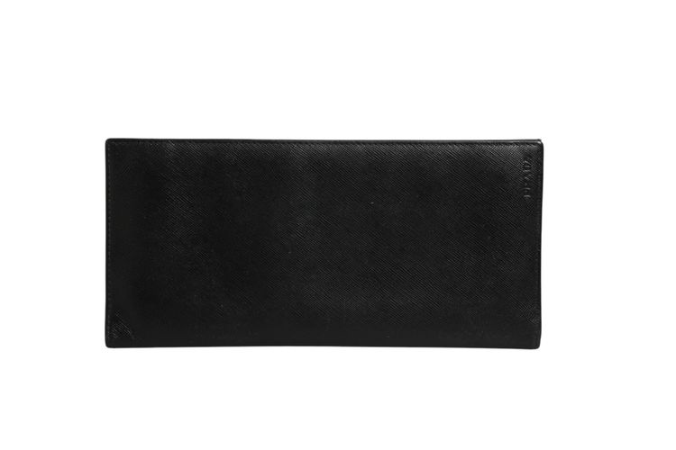 Saffiano Leather Slim Card Holder Men's Wallet (Pre-Owned) - Prada - Modalova