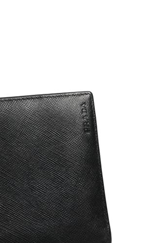 Saffiano Leather Slim Card Holder Men's Wallet (Pre-Owned) - Prada - Modalova