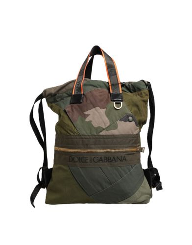 Military Patchwork Rucksack Backpack Borse Men Men's Bag - Dolce & Gabbana - Modalova