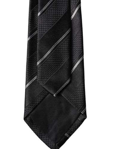 White Stripes 100% Silk Adjustable Men NeckMen's Men's Tie - Dolce & Gabbana - Modalova