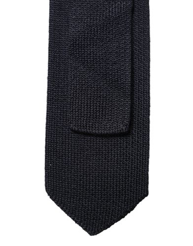 Dark Solid 100% Silk Adjustable Men NeckMen's Men's Tie - Dolce & Gabbana - Modalova