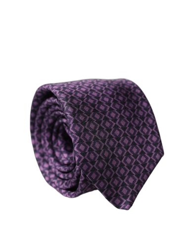 Patterned 100% Silk Adjustable Men NeckMen's Men's Tie - Dolce & Gabbana - Modalova