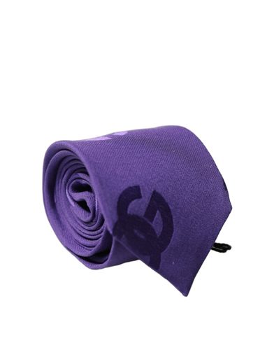 DG Logo Monogram Silk Adjustable Men NeckMen's Men's Tie - Dolce & Gabbana - Modalova