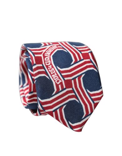 Patterned Silk Adjustable Men Men'sd NeckMen's Men's Tie - Dolce & Gabbana - Modalova