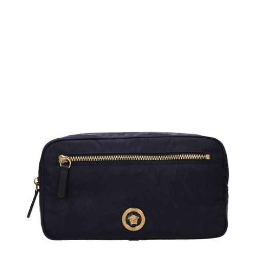 Versace Blue Fabric Men's Backpack - Versace - Modalova