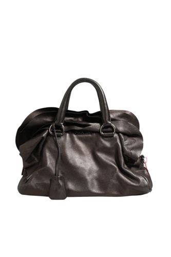 Metallic Nappa Leather Ruffle Shoulder Women's Bag (Pre-Owned) - Prada - Modalova