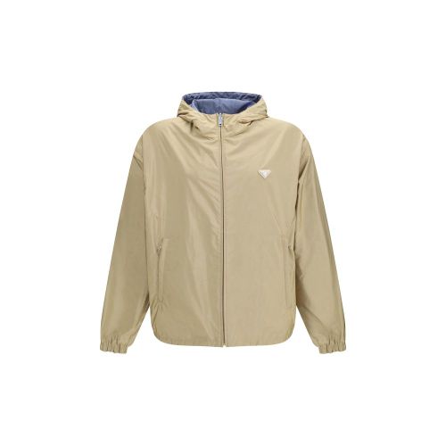 Recycled Polyamide Shell Men's Jacket - Prada - Modalova