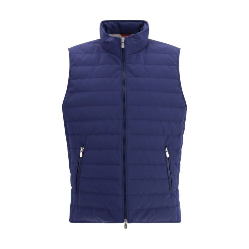 Polyester Sleeveless Men's Jacket - Brunello Cucinelli - Modalova