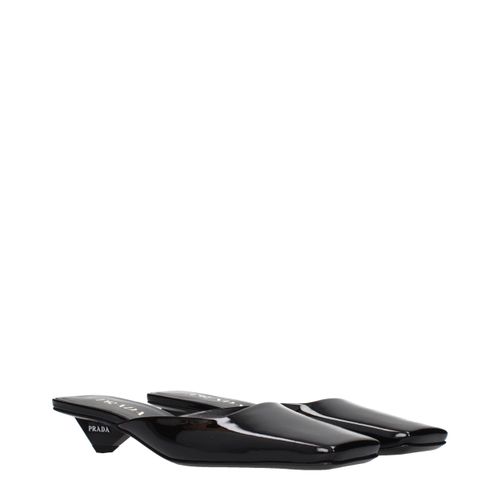 Leather Flat Women's Sandals - Prada - Modalova