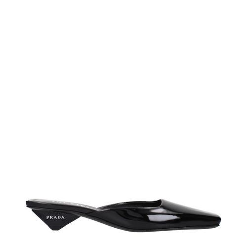 Leather Flat Women's Sandals - Prada - Modalova
