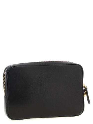 Lamb Leather Clutch Men's Bag - Valentino Garavani - Modalova