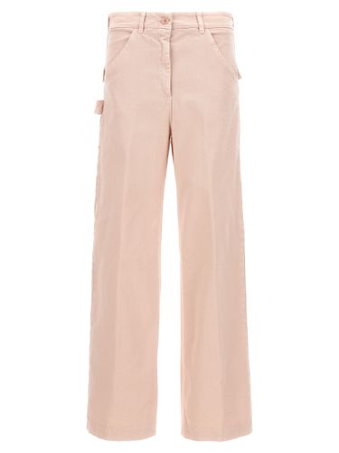 Cotton Cargo Women's Pants - NUDE - Modalova