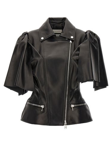Lamb Leather Sleeveless Women's Jacket - Alexander McQueen - Modalova