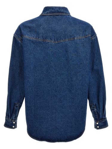 Polyester Denim Men's Jacket - Palm Angels - Modalova
