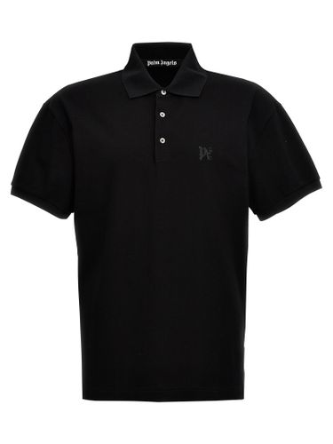Polyester Polo Men's Shirt - Palm Angels - Modalova