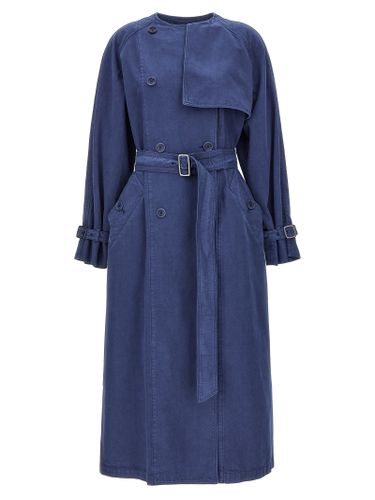 Max Mara Blue Cotton Women's Coat - Max Mara - Modalova