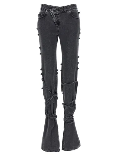 Cotton Flared Women's Jeans - Alexander McQueen - Modalova