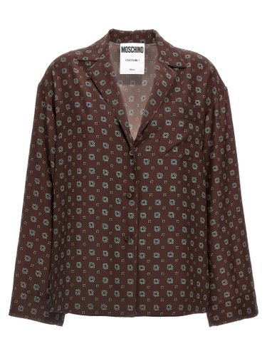 Moschino Brown Silk Women's Blouse - Moschino - Modalova