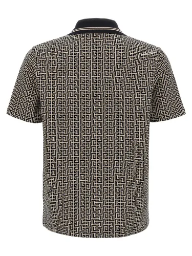 Cotton Polo Men's Shirt - Balmain - Modalova