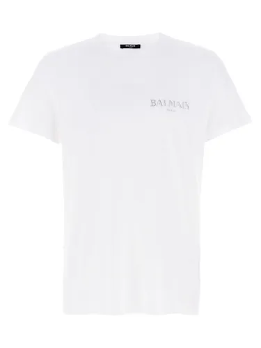 Organic Cotton Men's T-Shirt - Balmain - Modalova