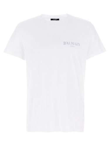 Organic Cotton Men's T-Shirt - Balmain - Modalova