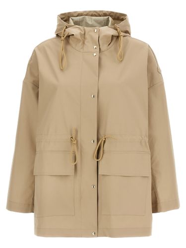 Moncler Beige Cotton Women's Parka - Moncler - Modalova