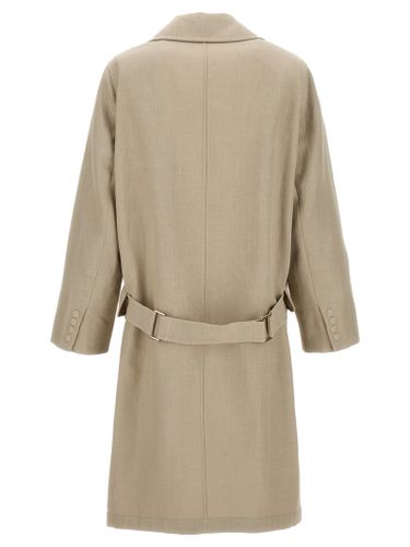 Max Mara Beige Linen Women's Coat - Max Mara - Modalova