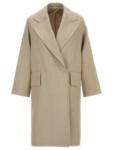 Max Mara Beige Linen Women's Coat - Max Mara - Modalova