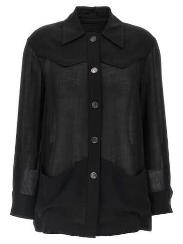 Virgin Wool Women's Blouse - Ferragamo - Modalova
