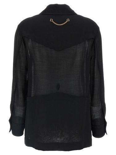 Virgin Wool Women's Blouse - Ferragamo - Modalova