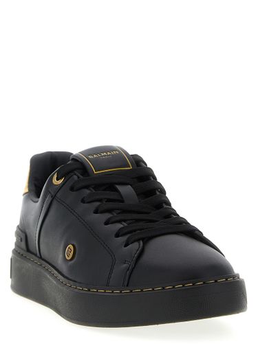 Lamb Leather Low Top Women's Sneakers - Balmain - Modalova